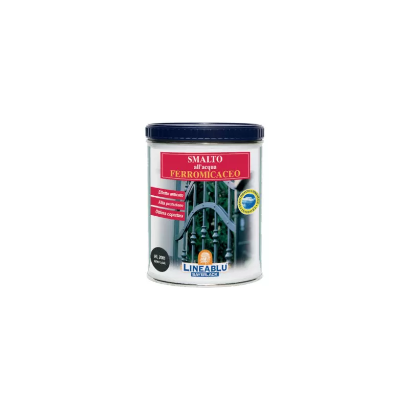 SMALTO ALL'ACQUA FERROMICACEO COLORE GRIGIO GRAFITE 0,75 LT - HL2082/00