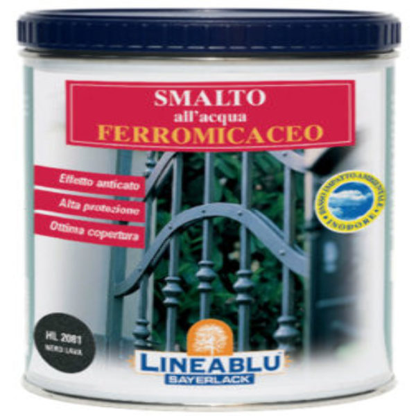 SMALTO ALL'ACQUA FERROMICACEO COLORE GRIGIO GRAFITE 0,75 LT - HL2082/00