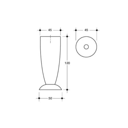 PIEDINI REGOLABILI PER MOBILI IN PLASTICA ALTEZZA 120 MM POLIPLAST COLORE ALLUMINIO
piede per mobile, piedini per mobili, piedi 2