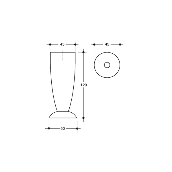 Poliplast PIEDINI REGOLABILI PER MOBILI IN PLASTICA ALTEZZA 120 MM CROMO LUCIDO - Art. 761 CL