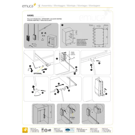 APPENDIABITI SALISCENDI in offerta PER ARMADIO REGOLABILE 600-830 MM -12 KG ACCIAIO CROMO 2