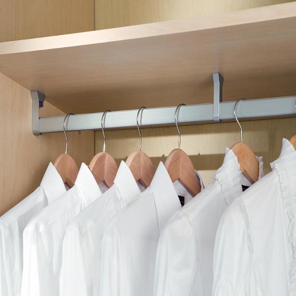 reggitubo laterale sinistro per tubo armadio emuca silk 2, 
 reggitubo sinistro per il fissaggio di un tubo appendiabiti