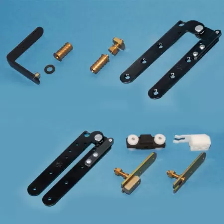  KIT ASPIDE PER PORTE CON APERTURA A LIBRO DI DUE ANTE SIMMETRICHE O ASIMMETRICHE  A FILO - 50 KG 