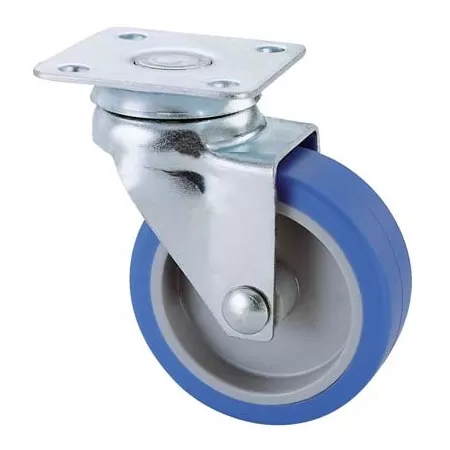 Avo RUOTA PER MOBILI AVO 221 IN GOMMA SINTETICA 40X18 MM CON PIASTRA GIREVOLE 40 MM - KG 20 - Art. 8323281