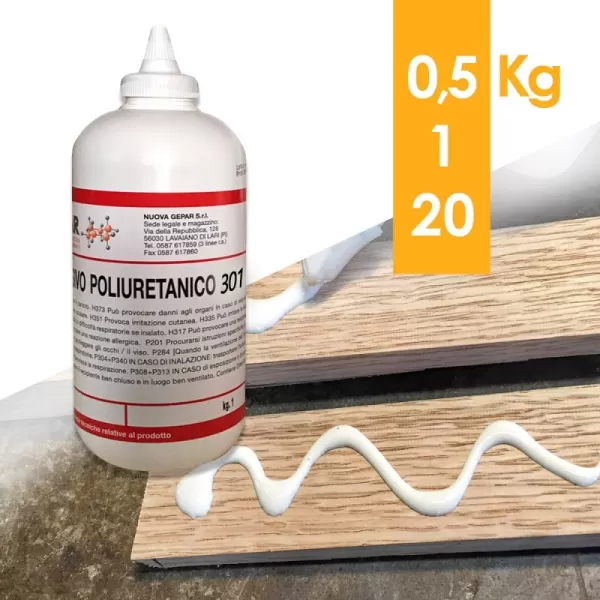 COLLA POLIURETANICA 500 g
Gepar COLLA ADESIVO POLIURETANICO PU301 0,500 KG - Art. 7PU301500