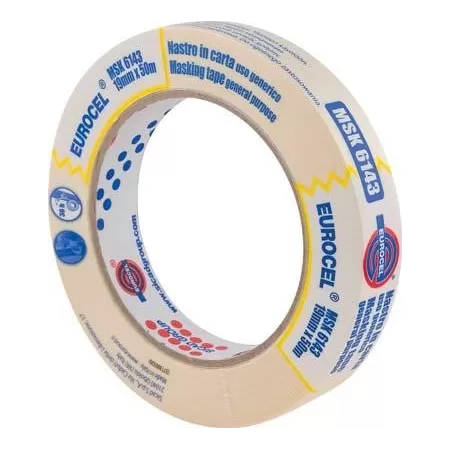 NASTRO ADESIVO IN CARTA PER MASCHERATURE MSK 19 MM X 50 M EUROCEL
