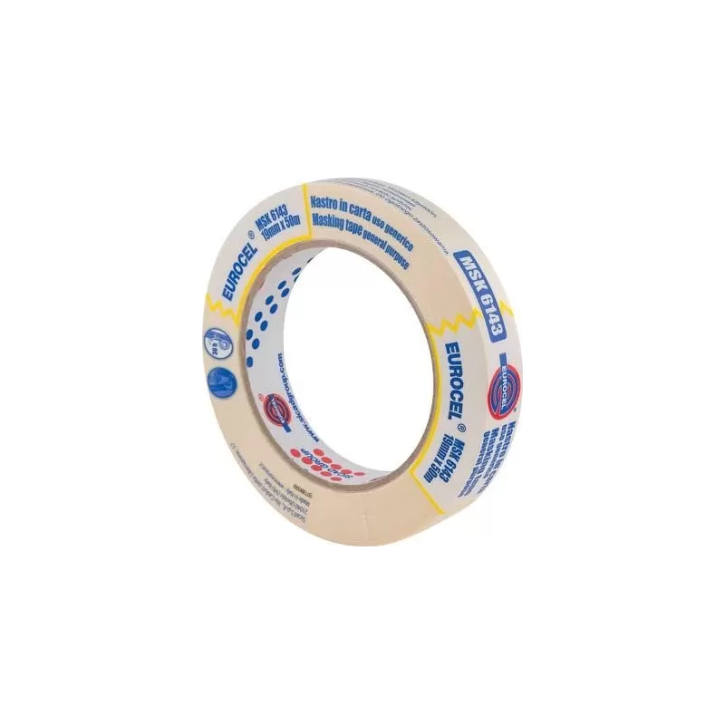 NASTRO ADESIVO IN CARTA PER MASCHERATURE MSK 19 MM X 50 M EUROCEL

