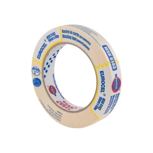 NASTRO ADESIVO IN CARTA PER MASCHERATURE MSK 19 MM X 50 M EUROCEL
