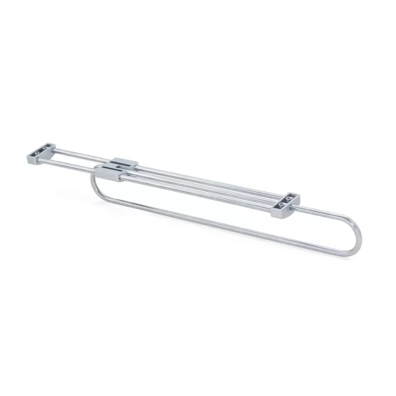Emuca APPENDIABITI ESTRAIBILE PER ARMADIO IN ACCIAIO E PLASTICA CROMO LARGHEZZA 350 MM Art.6210825
