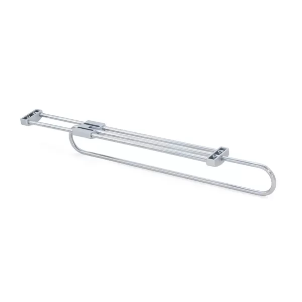 Emuca APPENDIABITI ESTRAIBILE PER ARMADIO IN ACCIAIO E PLASTICA CROMO LARGHEZZA 450 MM