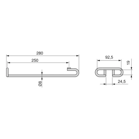 Portabicchieri sottopensile in acciao pratico per conservare bicchieri calici 2