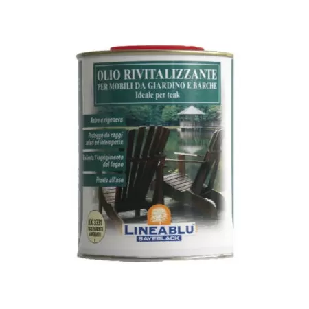 kk3331 Sayerlack OLIO RIVITALIZZANTE PER TEAK PER MOBILI DA GIARDINO E BARCHE TRASPARENTE AMBRATO 0,75 LT Art.KK3331/00