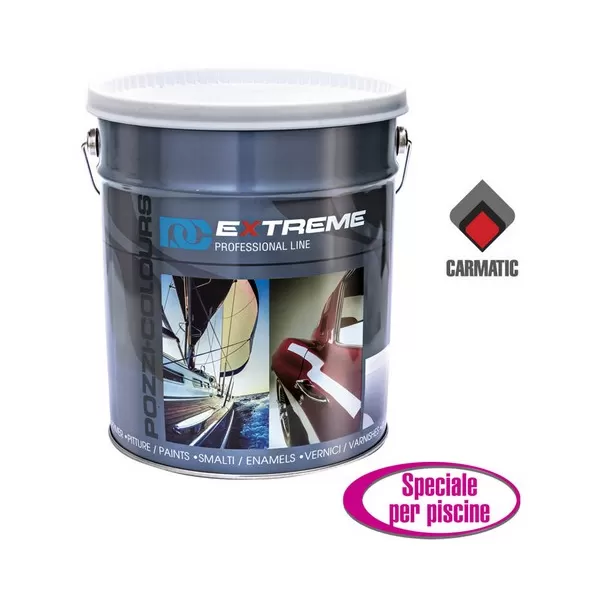 Pozzi Colours CLOROPAINT PITTURA ANTIACIDO AL CLOROCAUCCIU' PER PISCINE COLORE BLU CIELO 4 KG 