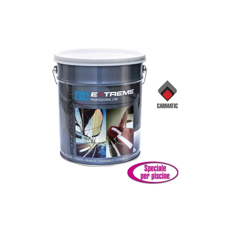 Pozzi Colours CLOROPAINT PITTURA ANTIACIDO AL CLOROCAUCCIU' PER PISCINE COLORE BLU SCURO 4 KG