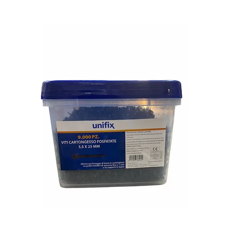 Viti per cartongesso, viti per fissaggio di cartongesso, viti per fissaggio di lastre in cartongesso.
VITI CARTONGESSO FOSFATAT