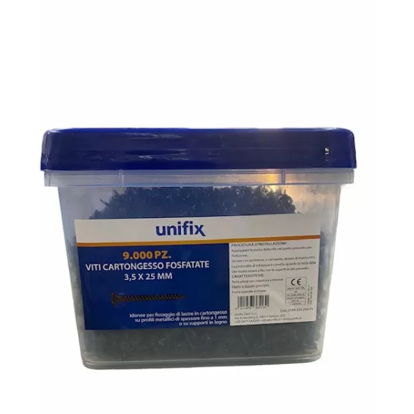 Viti per cartongesso, viti per fissaggio di cartongesso, viti per fissaggio di lastre in cartongesso.
VITI CARTONGESSO FOSFATAT