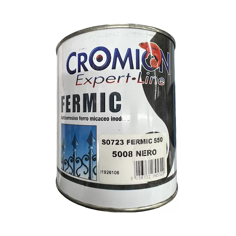  CROMION SMALTO DI FINITURA AL FERRO MICACEO 0,75 LT NERO FERMIC 550 ITALCROM Art.S0723.5008