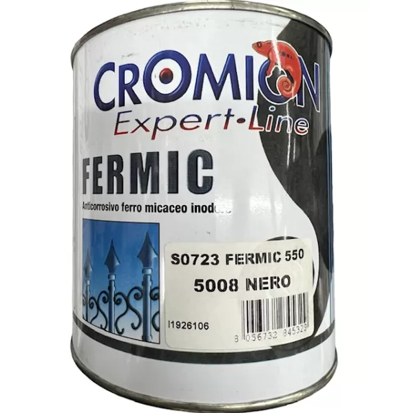 CROMION SMALTO DI FINITURA AL FERRO MICACEO 2,5 L NERO FERMIC 550 ITALCROM