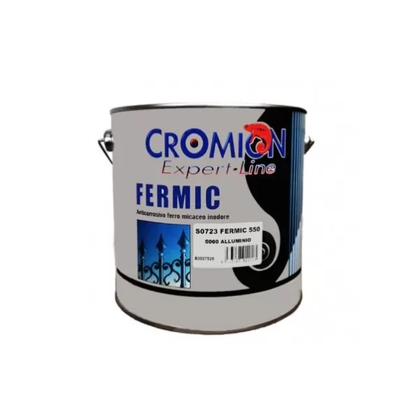  CROMION SMALTO DI FINITURA AL FERRO MICACEO 0,75 LT ALLUMINIO FERMIC 550 ITALCROM Art.S0723.5000
smalto per ferro, cancellate,