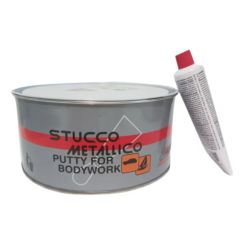 Lasav STUCCO METALLICO PER CARROZZERIA AUTO BICOMPONENTE CON CATALIZZATORE 750 ML