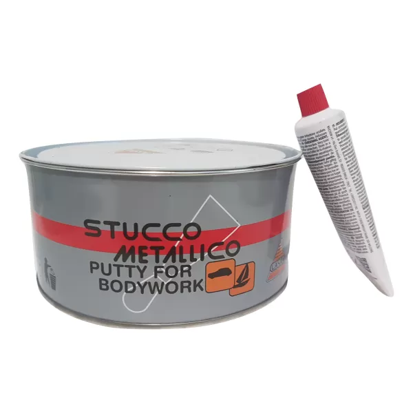 Lasav STUCCO METALLICO PER CARROZZERIA AUTO BICOMPONENTE CON CATALIZZATORE 750 ML