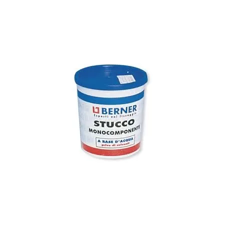 Berner STUCCO PER LEGNO E MURI MONOCOMPONENTE NOCE SCURO 1 KG 
Stucco Berner monocomponente a base d'acqua. 