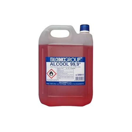 Italchimici Group ALCOOL ETILICO DENATURATO 99,9° CERTIFICATO 5 L