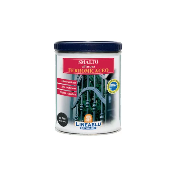 Sayerlack SMALTO ALL'ACQUA FERROMICACEO COLORE NERO LAVA 0,75 LT - HL2081/00