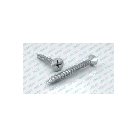 Ambrovit VITI INOX TRUCIOLARI 4X25 MM TESTA SVASATA PIANA PZ2 500 PEZZI