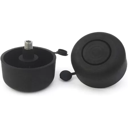 PIEDINI PER MOBILI REGOLABILI DIAMETRO 50X10 MM ALTEZZA 17 MM IN PLASTICA COLORE NERO 