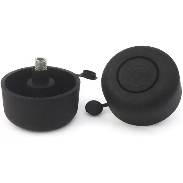 PIEDINI PER MOBILI REGOLABILI DIAMETRO 50X10 MM ALTEZZA 17 MM IN PLASTICA COLORE NERO 