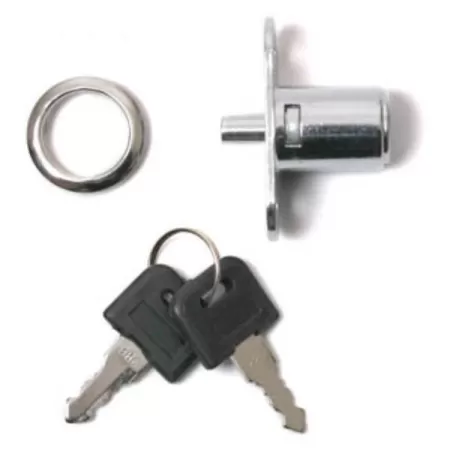 SERRATURA A PRESSIONE CON CILINDRO LUNGHEZZA 26 MM DIAMETRO 18 MM CROMO LUCIDO
Serrature a chiave maestra, Serrature a pulsante