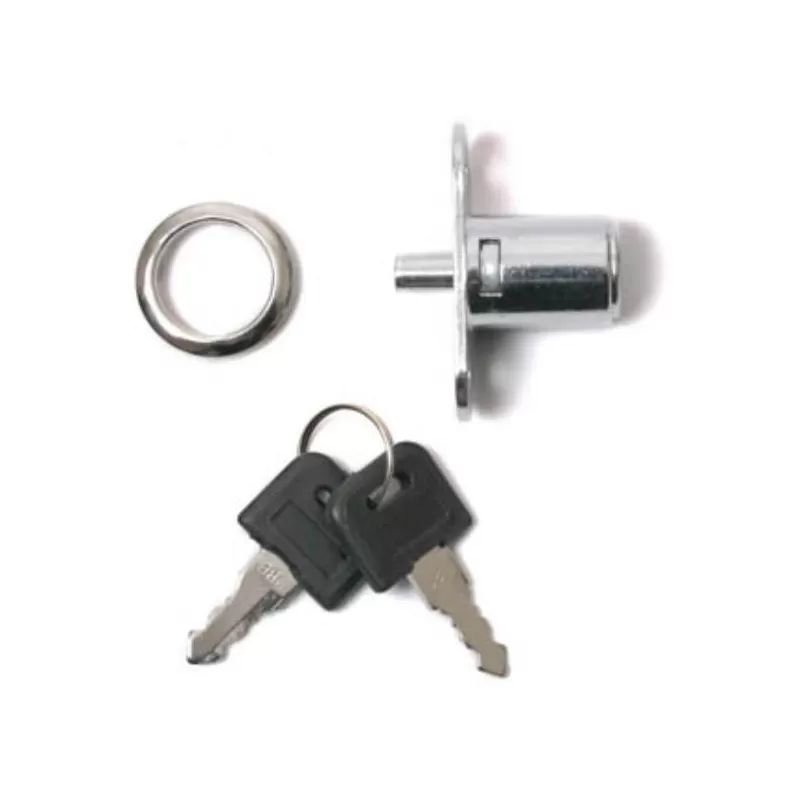 SERRATURA A PRESSIONE CON CILINDRO LUNGHEZZA 26 MM DIAMETRO 18 MM CROMO LUCIDO
Serrature a chiave maestra, Serrature a pulsante