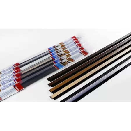 Geko SOTTOPORTA PARASPIFFERO PARAFREDDO ADESIVO IN PVC RIGIDO CON SPAZZOLA A MOLLA LUNGHEZZA 1 METRO COLORE BIANCO 