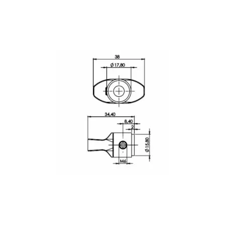 Pomolo MOIA per Cilindro Testa Napoleone - Bronzo Anodizzato umipas 2