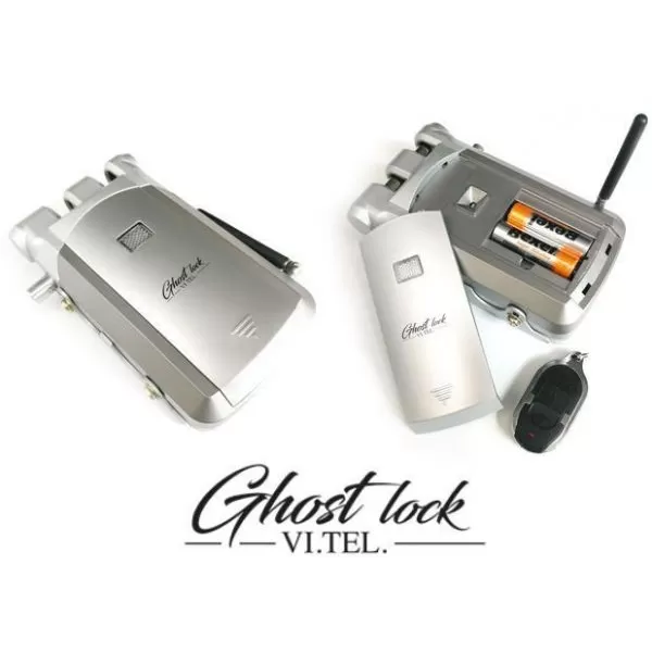 VI.TEL. E0584 51 Serratura Invisibile ai Ladri con 4 Radiocomandi, Cromo Satinato
SERRATURA DI SICUREZZA INVISIBILE GHOST LOCK 