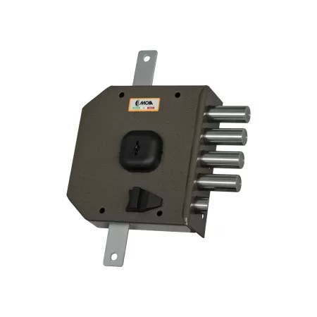 Serratura MOIA a Pompa Triplice Entrata 63mm, Chiavistelli 25mm umipas