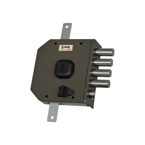 Serratura MOIA a Pompa Triplice-Entrata 63mm, Chiavistelli 25mm umipas