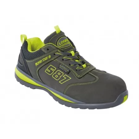 SCARPE ANTINFORTUNISTICHE SCARPE DA LAVORO LOGICA BASSE GRIGIA/VERDE NABUK S3 SRA NUMERO 40 - Art. COSMO-40