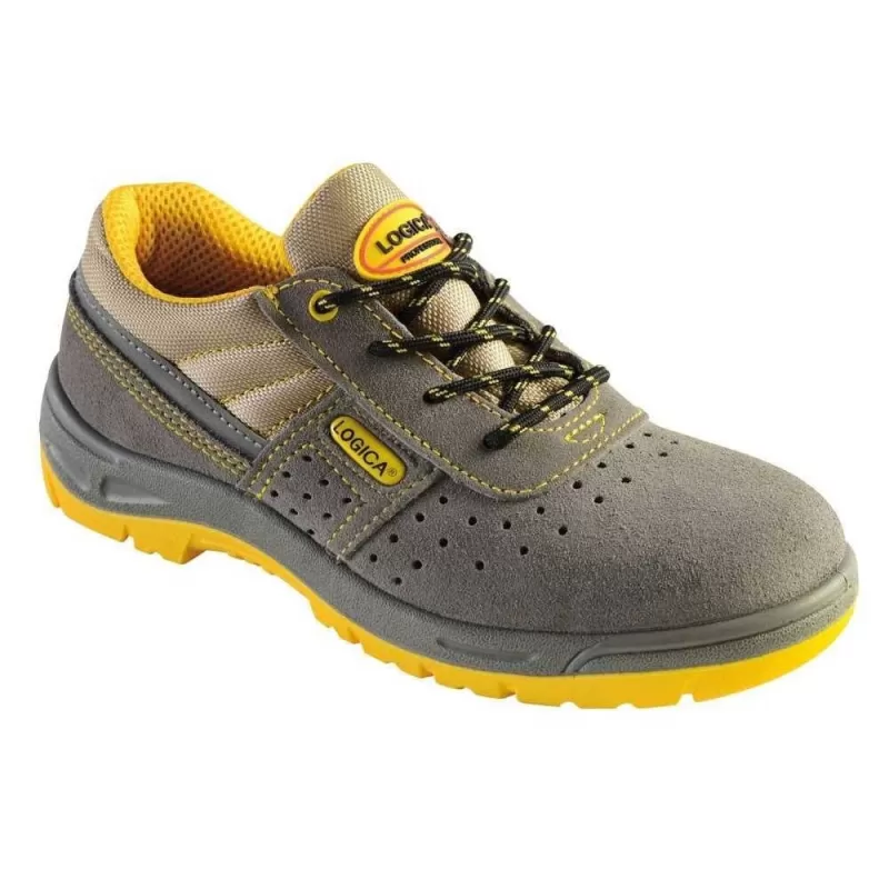 SCARPE DA LAVORO SCARPE ANTINFORTUNISTICHE LOGICA BASSE SCAMOSCIATE MUSCHIO LAMINA TESSILE S1P NUMERO 44 - Art. S89GK-44