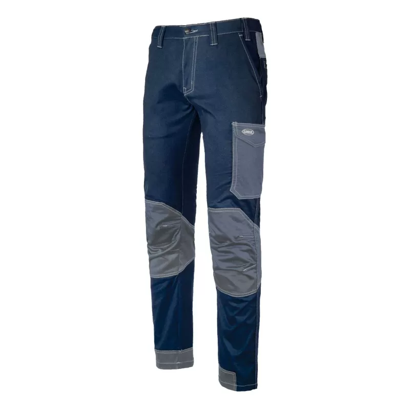  PANTALONE DA LAVORO POLYCOTONE STRECTH BLU/GRIGIO RINFORZATO TAGLIA M LOGICA Art.CONDOR/1-M