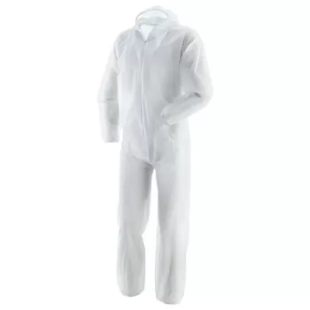  TUTA MONOUSO BIANCA CON CAPPUCCIO TNT 40 GR. LOGICA TAGLIA XL - Art. 813P-XL