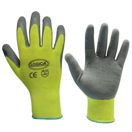  GUANTI DA LAVORO SCHIUMA LATTICE GRIGIO-GIALLO HV TAGLIA 9 LOGICA - Art. ROAD/HV-09
