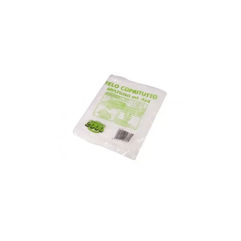  TELO COPRITUTTO PROTETTIVO 4X4 METRI 80 GR - Art. 902