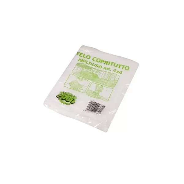  TELO COPRITUTTO PROTETTIVO 4X4 METRI 80 GR - Art. 902