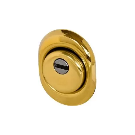 Moia DEFENDER PER PORTA BLINDATA DIAMETRO 50 MM KIT PROTEZIONE CILINDRO ANTISTRAPPO COLORE OTTONE LUCIDO - Art. KITVM/6-12/OL