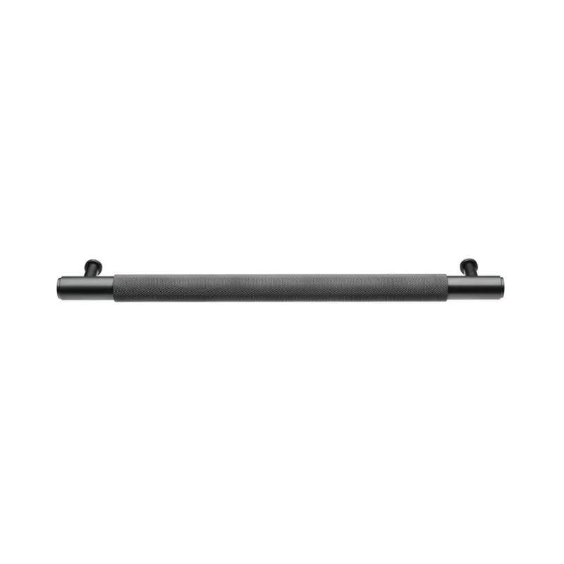  MANIGLIA PER MOBILI IN ALLUMINIO INTERASSE 256 MM COLORE PIOMBO OPACO ZIGRINATO Art.72272035