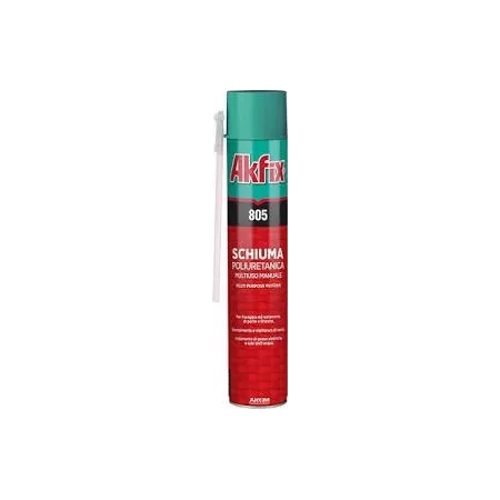 SCHIUMA POLIURETANICA MANUALE AKFIX 805 MULTIUSO 750 ML - Art. FA011
