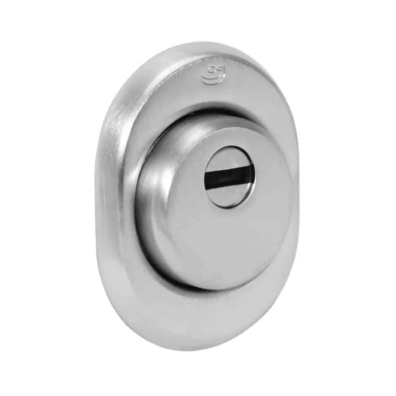 Moia DEFENDER PER PORTA BLINDATA DIAMETRO 50 MM KIT PROTEZIONE CILINDRO ANTISTRAPPO COLORE CROMO SATINATO - Art. KITVM/6-12/CS