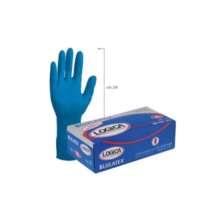 Logica Professional GUANTI LATTICE SPESSORATO BLU TAGLIA M  50 PZ - Art. BLULATEX-M